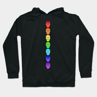 Rainbow Skulls, Cheerful Rainbow Skulls, Best Rainbow Skulls Hoodie